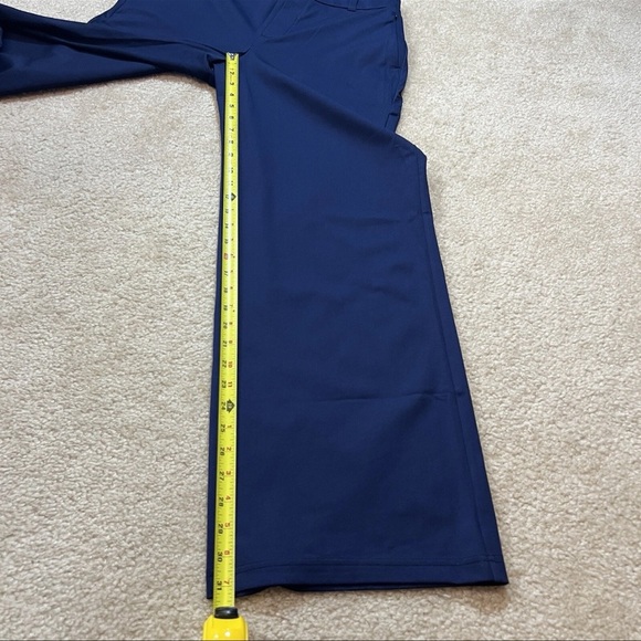 Lands’ End Blue Wide Leg Travel Pants Pockets Zip Women’s S 6–8 - Picture 15 of 16